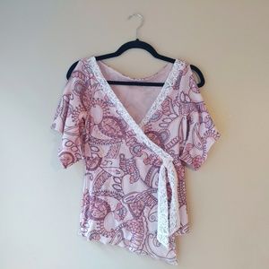 Weston Wear Mock Wrap Top